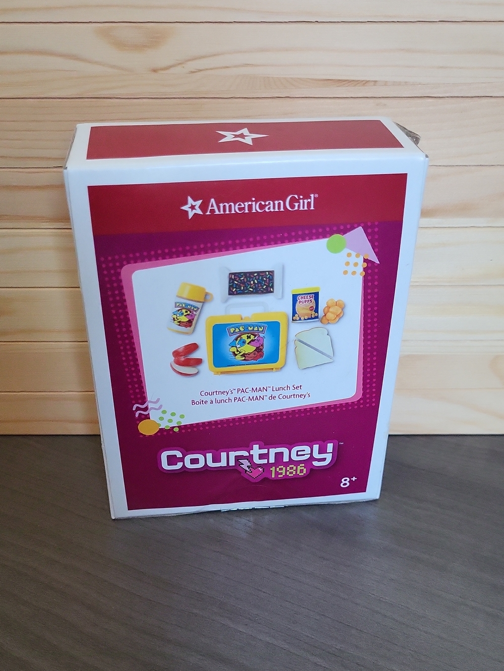 American Girl Courtney's Pac-Man Lunch Set 1980s-themed